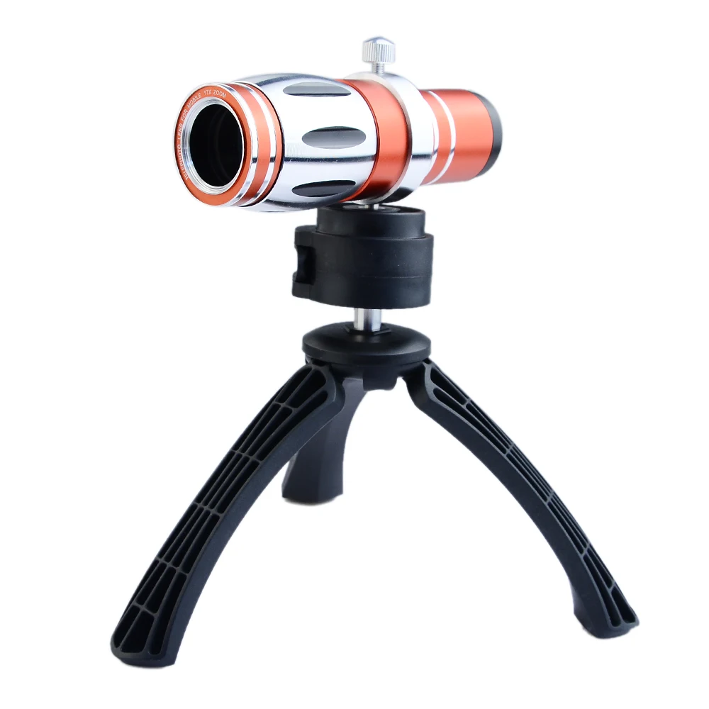 

1x Universal 17X Optical Zoom Telescope Lens Telephoto Camera + Mini Tripod Holder for iPhone 6 6s For Samsung Galaxy S6 s7 EDGE