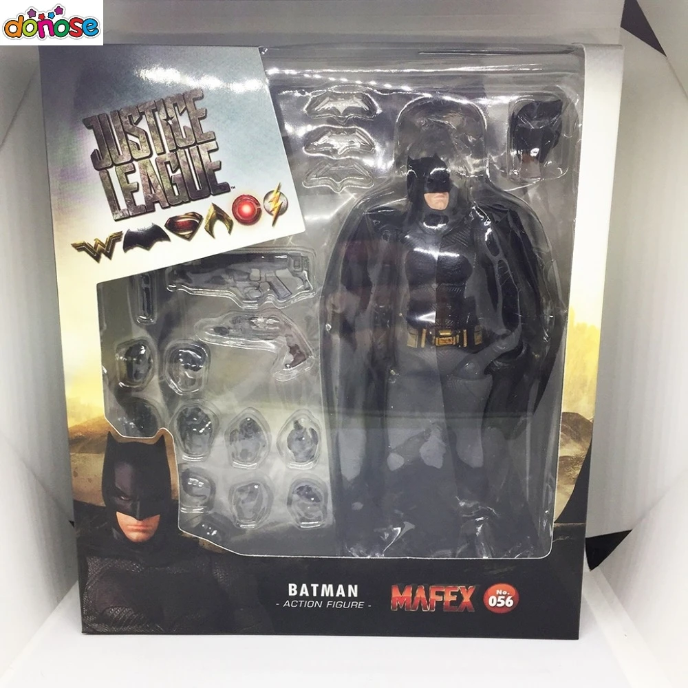 Новое поступление Лига Справедливости Mafex Бэтмен Maf 056 Flash 058 чудо-женщина 048 Супермен 057 Человек-паук 047 фигурка игрушка кукла - Цвет: Batman with box