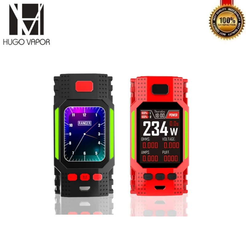 

Original Hugo Vapor Ranger GT234 TC Box Mod 234W 2.0"IPS Screen Electronic Cigarette Temperature Control Upgradeable Firmware