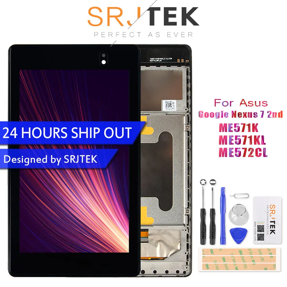 For ASUS Nexus 7 LCD Display ME571K Screen For Asus Google Nexus 7 2nd