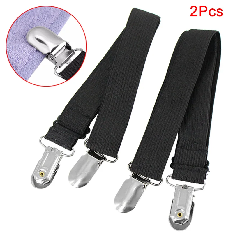 

2pcs Multifunctional Wide Strap Bed Sheet Clips Cover Grippers Holder Mattress Fastener Straps Fixing Slip Resistant @LS JU07