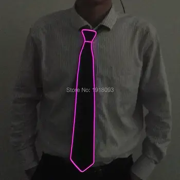 

DC-3V Steady on Inverter EL Wire Tie Costume Rave Props Wedding Tie For Holiday Lighting Supplies