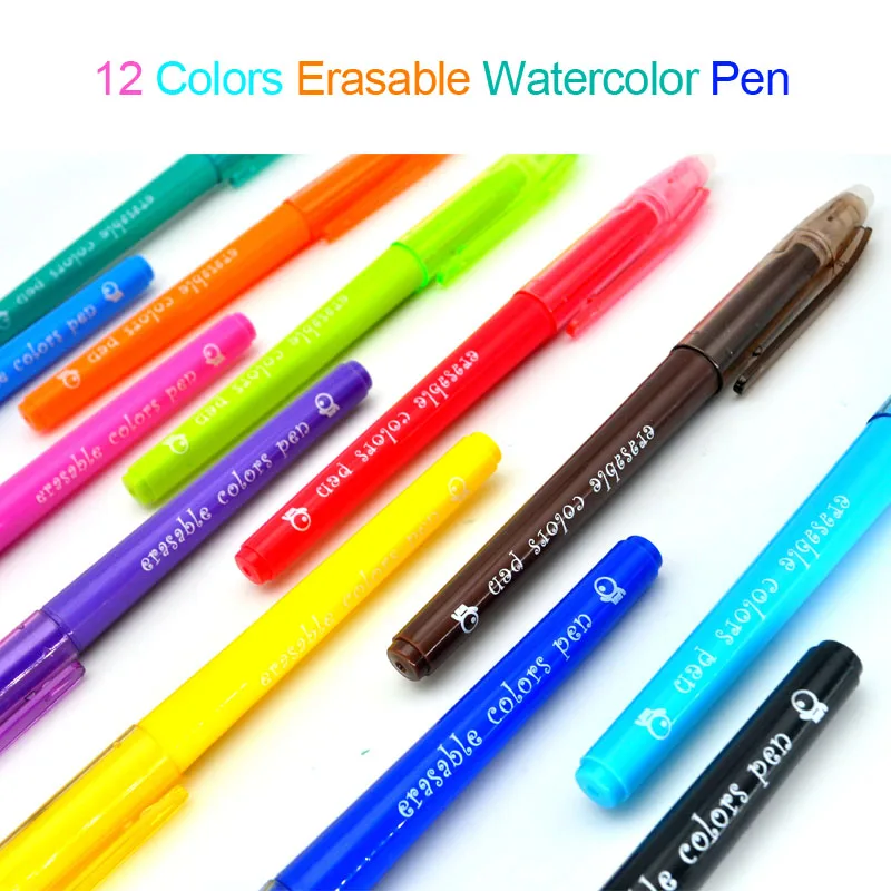 

Xiamei Stationery Store Erasable Art Markers 12 Colors Children Drawing Watercolor Pen Safe Non-toxic Health and Environmental