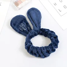 Новое письмо OMG коралловый флис Мягкий Кролик ободки мыть лицо ободок Девушки Женщины держатель тюрбан повязки для волос аксессуары для волос