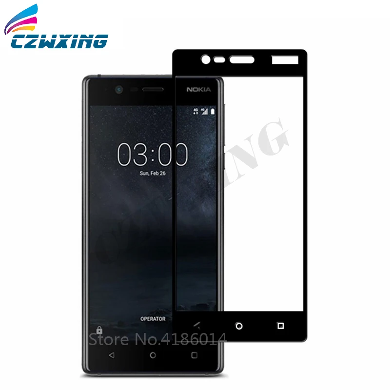 Tempered Glass For Nokia 3 Tempered Glass Nokia 3 Screen Protector For Nokia 3 Nokia3 2017 TA-1032 TA-1020 Full Cover (2)