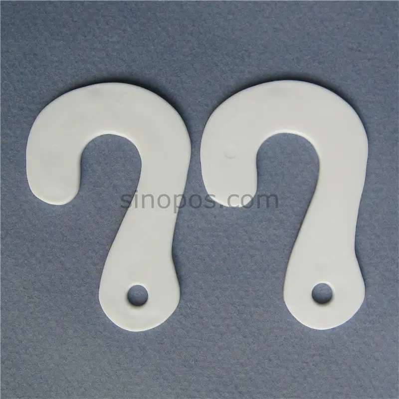 Factory direct sale 58x39mm Plastic Retail Display J Hook,secured