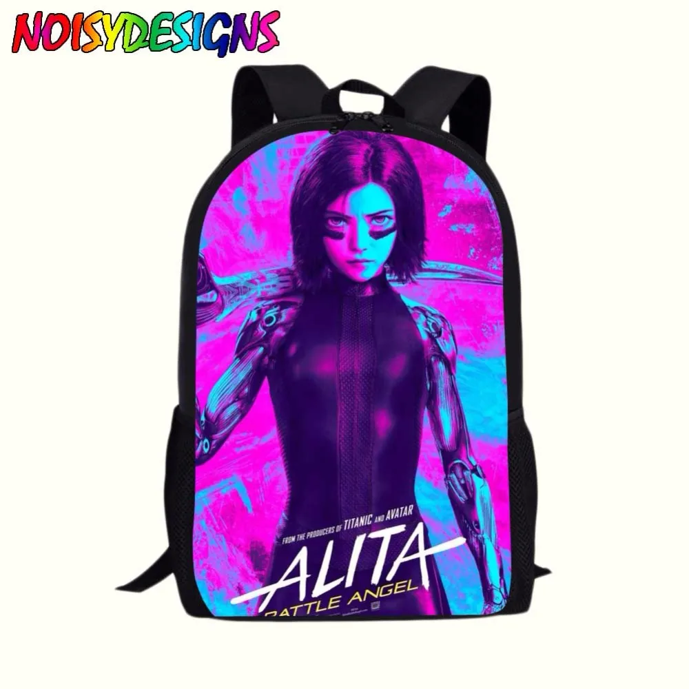 

Alita Battle Angel Backpacks Book Bag High Quality Bagpack Children School Boys Girls Back To School mochila escolar Knapsack