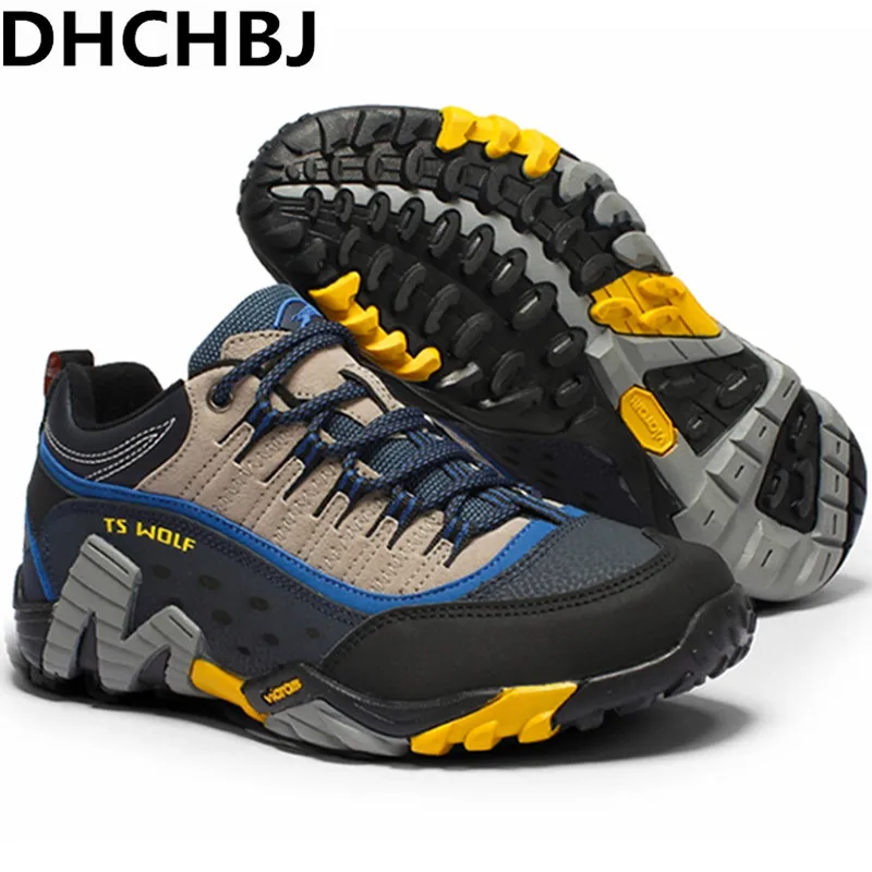 men outdoor sport hiking shoes waterproof hunting trekking sneakers