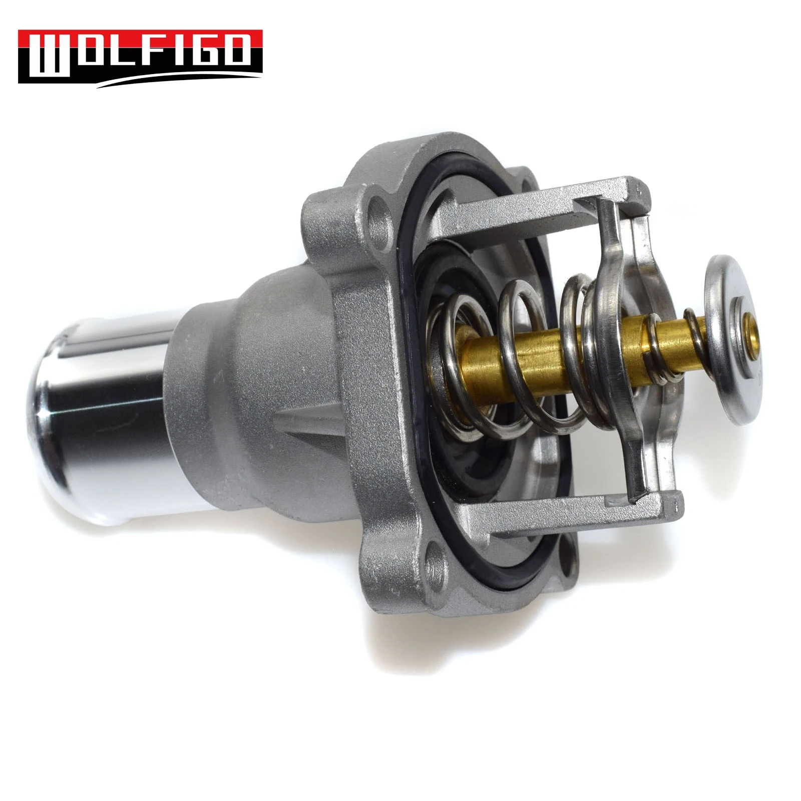 WOLFIGO New 105Deg Engine Coolant Thermostat W/ Housing Assembly for Chevrolet Aveo Cruze 55578419,25189205,96984104,55564891