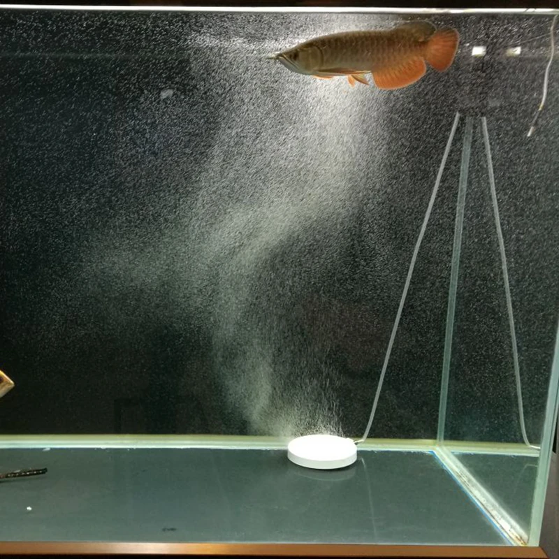 

corundum nano air diffusing stone aquarium bubbler air bubble disc with air flow adjuster and check valve for 4mm airline tubing