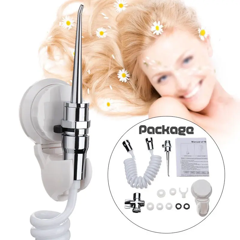 12 Pieces ABS Dental SPA Water Jet Flosser Oral Irrigator Teeth Toothbrush Easy DIY Installation Movable ToothPick Kit Cleaner
