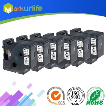 

6 PCS/Lot Label Maker for DYMO Self-Adhesive D1 Tape 45803 S0720830 Excellent Work for DYMO printer (19mm*7m) Black on White