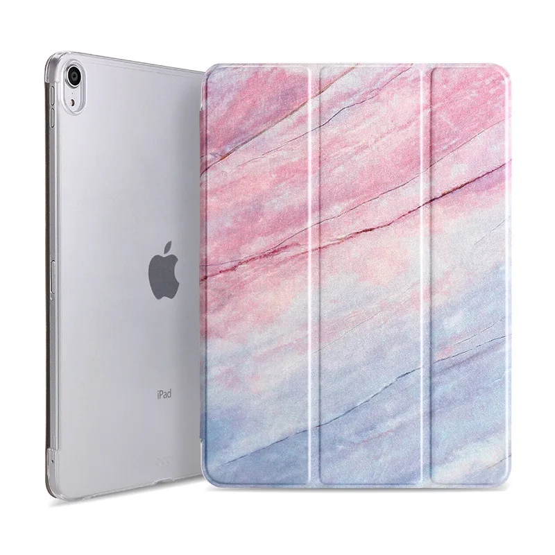 Для iPad Pro 11 чехол 2018 ультра тонкий Мрамор из искусственной кожи Funda Магнитный