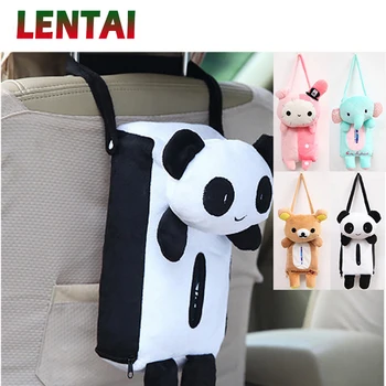 

LENTAI For Alfa Romeo 159 147 Volvo xc90 s60 xc60 Citroen c4 c5 c3 Cadillac Chery 1Set Car Cartoon Tissue Box Hanging Paper Bag