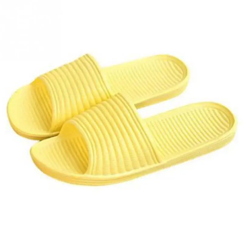 Летние женские домашние тапочки; домашняя обувь для ванной на плоской подошве; женская нескользящая обувь для дома и улицы из ЭВА; женская обувь для девочек; цвет желтый, розовый;# LM40