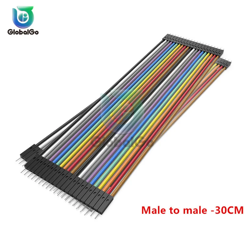 Male to male 30CM DuPont Line 10 см 20 см 30 см мужской и женский мужской женский джемпер провод Dupont кабель для arduino DIY KIT - Цвет: Male to male 30CM