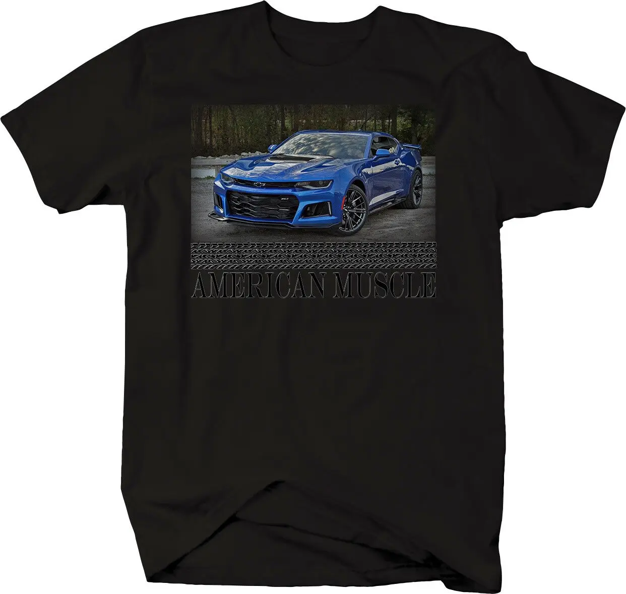 American Muscle Chevy Camaro ZL1 Racing Horsepower Tshirt