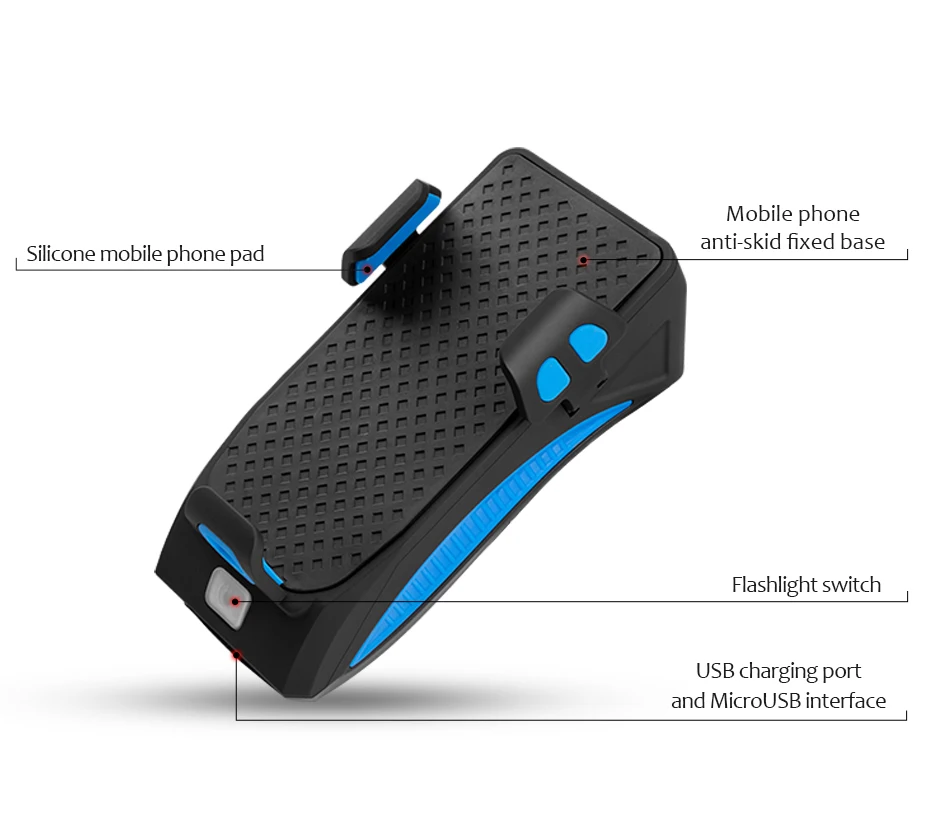 Excellent CoolChange Bike Light Cycling Alarm Bell Smart phone Mount Stand Bicycle Lamp Stand 2000/4000mAh Power Bank Bicycle Front Light 11