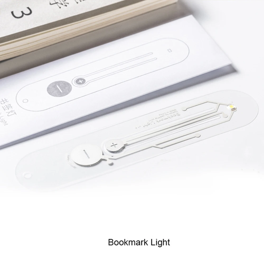 Мини светодиодный ночной Светильник закладка для чтения книг светильник инноваций настольная лампа Новинка светильник включают в себя Батарея 0,25 мм Тонкий Портативный JQ