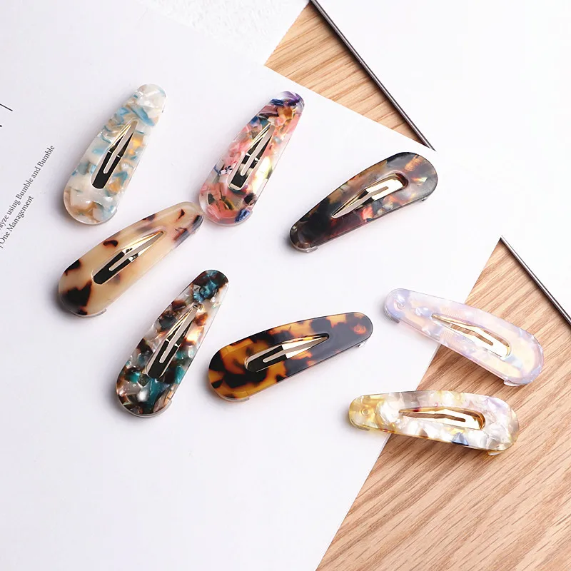 1 pc Women Acetic Acid Hair Clips Hairpins Leopard Print Waterdrop Barrettes Girls Hairgrips Hair Accessories drop shipping 1 pc Women Acetic Acid Hair Clips Hairpins Leopard Print Waterdrop Barrettes Girls Hairgrips Hair Accessories drop shipping