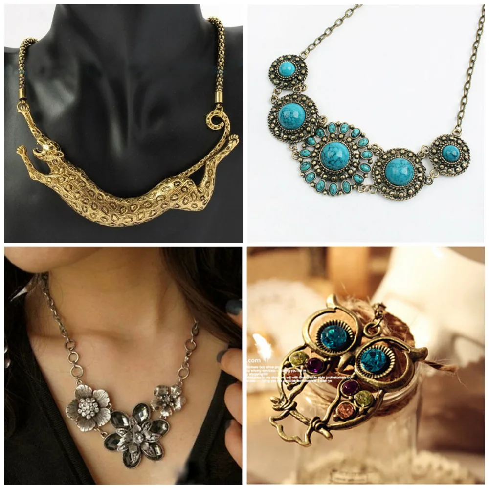 

New Vintage Collar Chain Leopard Chain Choker Necklace for Women Free Shipping