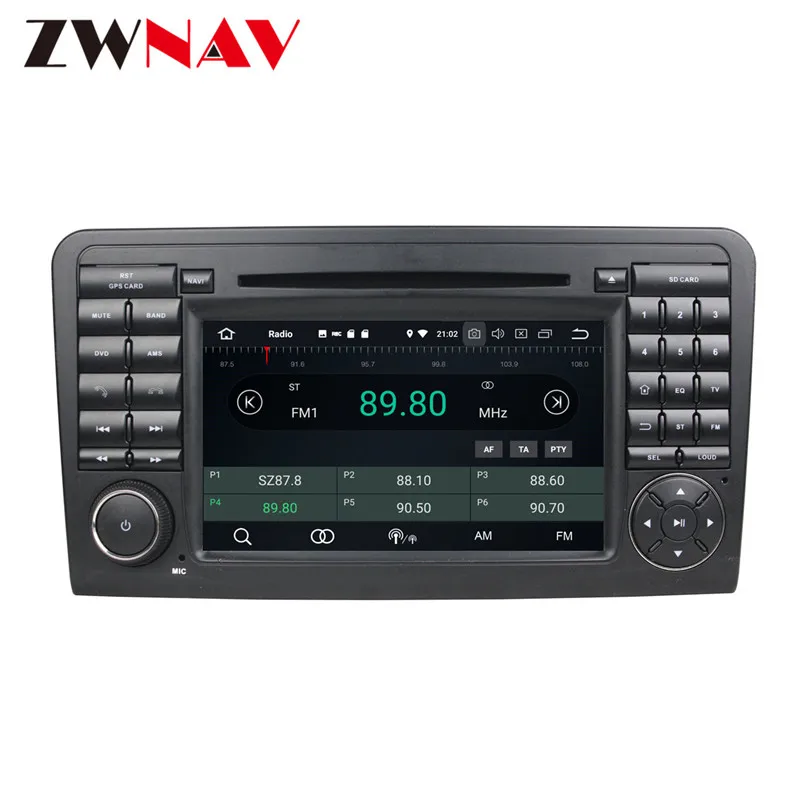 Sale Android 8 Car DVD Player GPS navigation For Mercedes Benz ML CLASS W164 2005-2012 head unit multimedia player tape 2