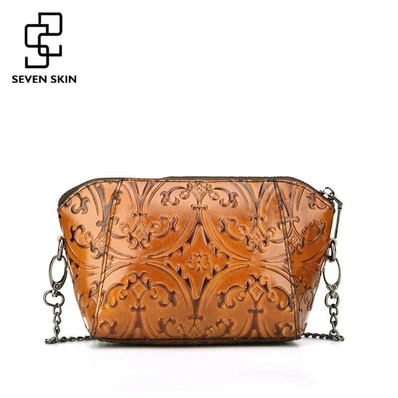 

SEVEN SKIN Mini Shoulder Bag Women Crossbody Bags for Girls Purses and Handbags Female Genuine Leather Small Bags for Women 2019