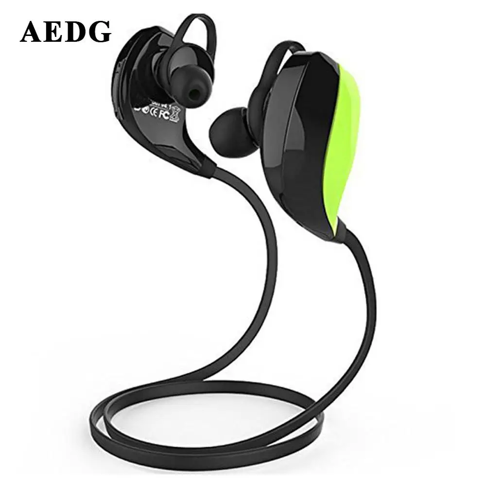 AEDG Ear Phones Ecouteur Stereo Bluetooth V4 1 Headset Ear Hook Handsfree Dynamic Earphone With 