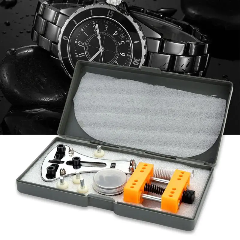 

Professional 2pcs Watch Repair Tool Watchmaker Kit for Opening Watchcase Changing Battery Watch Case Holder Pin Case Opener