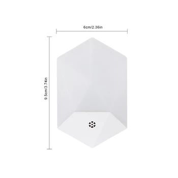 

Led Night Light Wall Bedroom Bedside Sensor Light 0.5W Energy Saving Warm White Light White Pvc Eu Plug