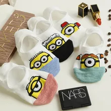 1 пара/лот, летние хлопковые тонкие классные женские лодочные носки с рисунками животных, милые кавайные носки для девочек, Новые забавные носки