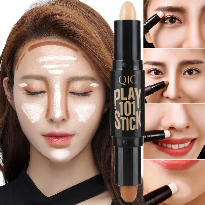 

Lady Highlighter Face Concealer Highlight Foundation Base Contour Stick Beauty Make up Face Corrector Bronzers Highlighters Pen