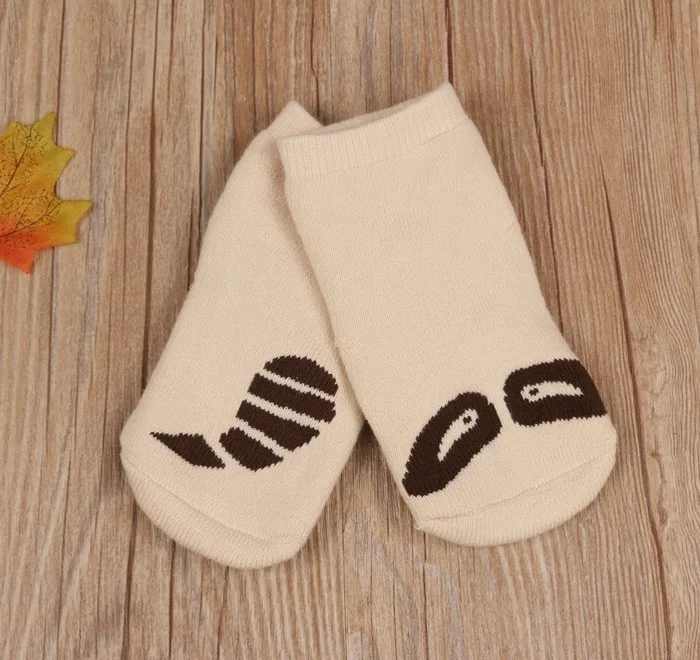 [Bosudhsou.] C6# новая милая Одежда для новорожденных детские носки нескользящие теплые зимние плотные мягкие носки для младенцев и цвет случайный - Цвет: apricot