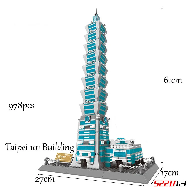 1307 шт Balody рант berhuhmte Architektur Диамант gebyaude Nano blyocke Spielzeug Micky Schloss Taj Mahal Turm Triumphbogen Tempel