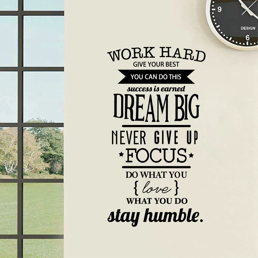 

Inspiration Quote dream big Wall Stickers for interior room decor,free ship