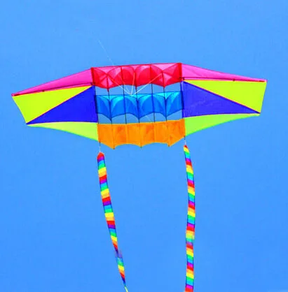Высокое качество 2,5 м Радарный воздушный змей линия с 2p 10 м радужные хвосты летающие игрушки нейлон Рипстоп Ткань 3d воздушный змей летающий дракон