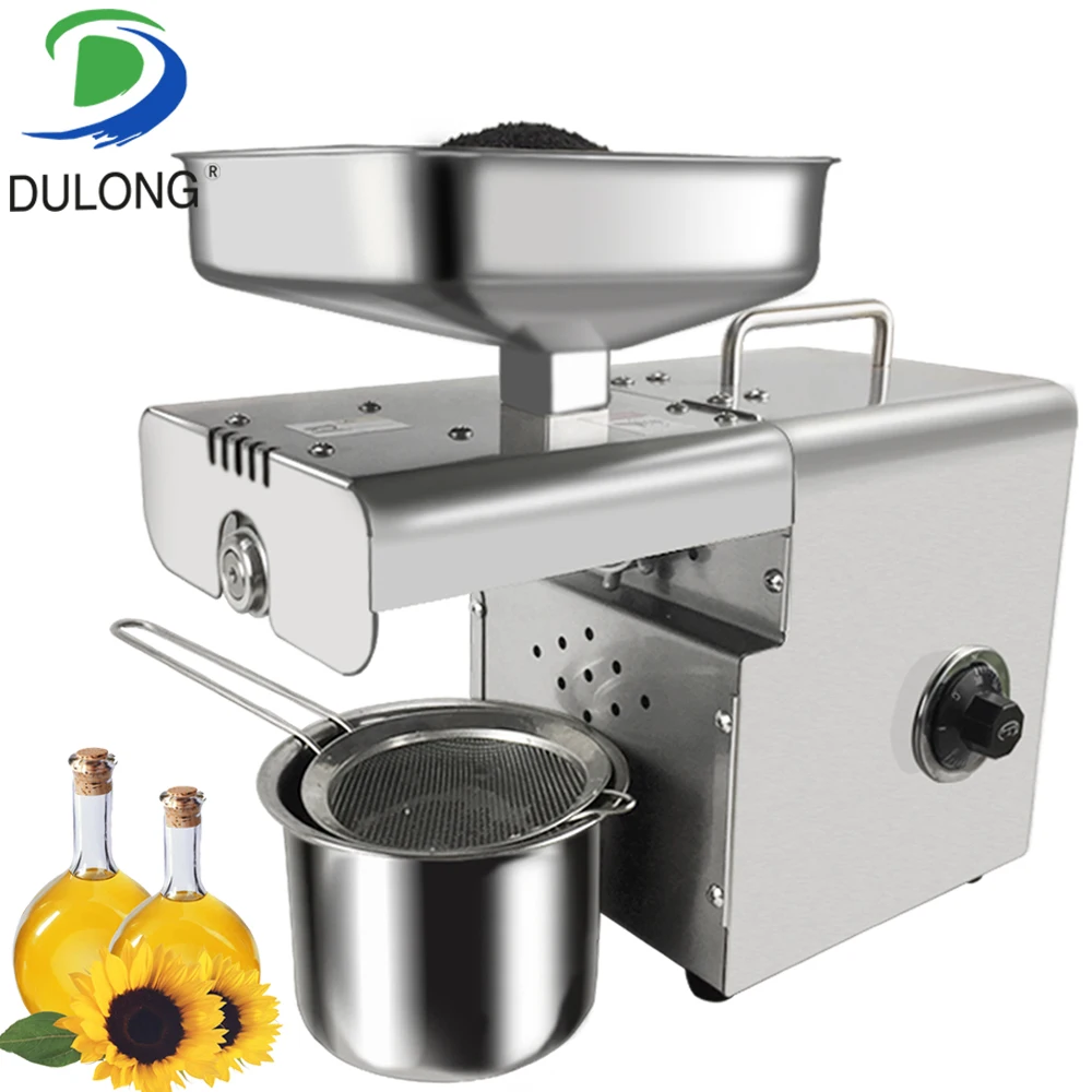 

Automatic Stainless Steel Oil Press Temperature Control Seeds Oil Presser Household Cold Expeller Hot Pressing Oil Extraction