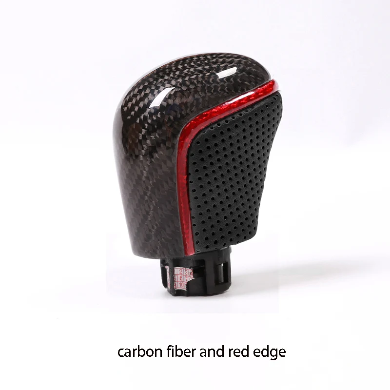 Шестерни переключения модифицированный Карбон волокно глава автомобиль Замена модификации специально для Toyota Avalon - Цвет: red edge 1pcs