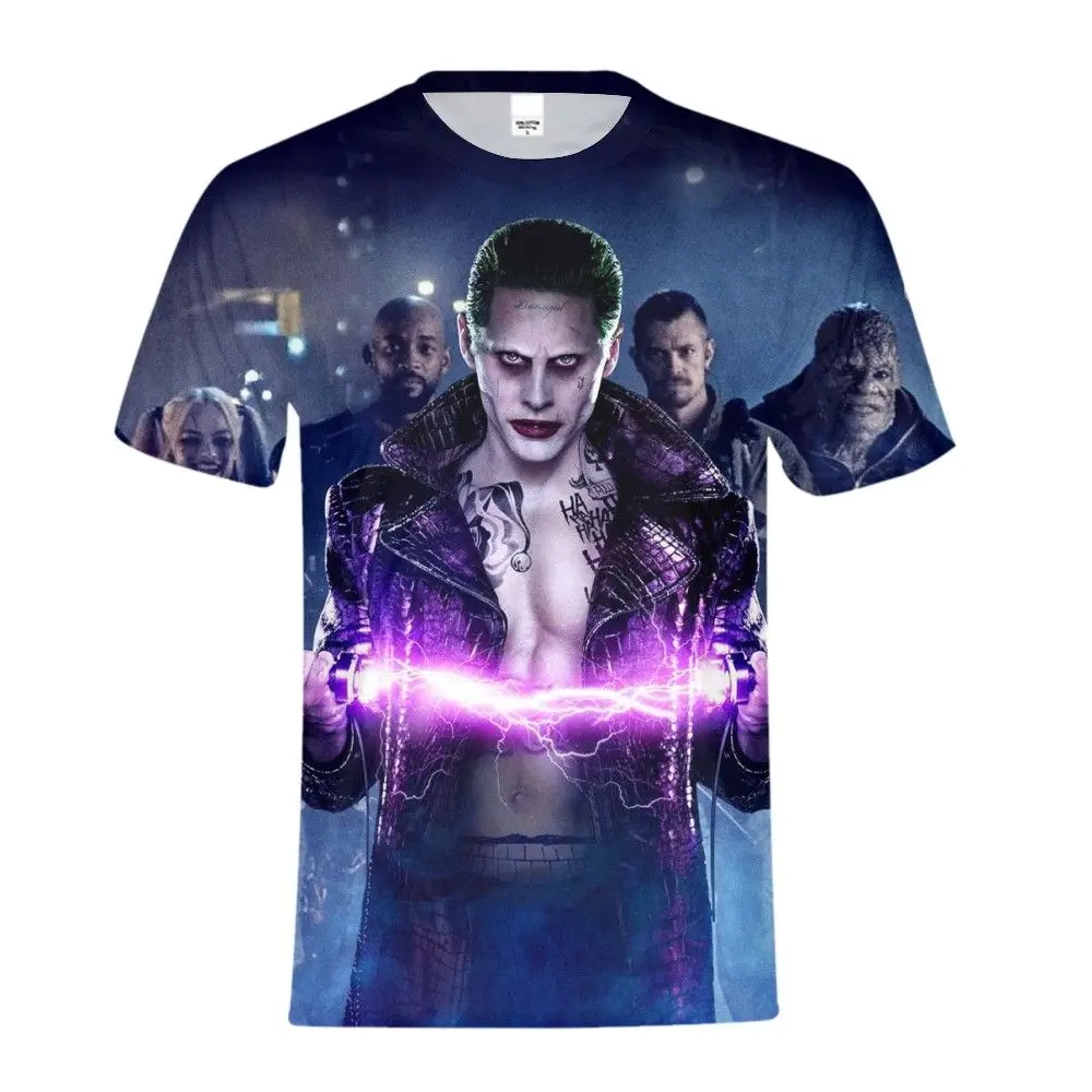

Suicide Squad Tshirt Kids Modis Anime Clown Character Tops Tees Gothic Shirt Girls Boys Clothes Funny T-shirt Oversize 2019