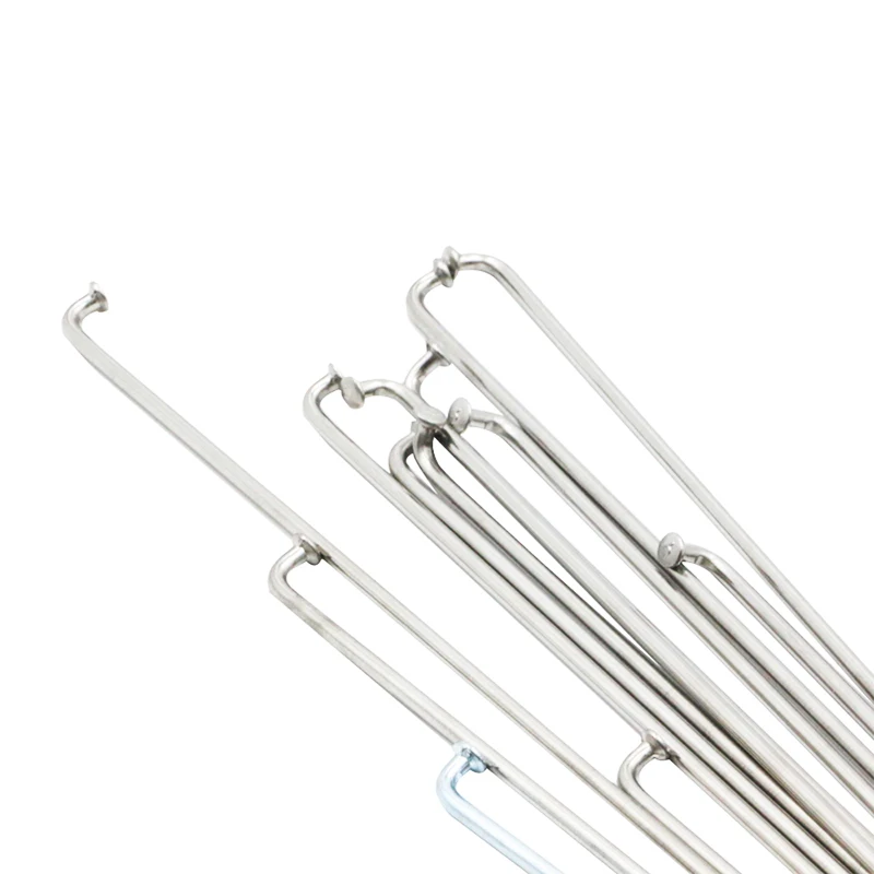 

Bike Spokes 36 holes 36 pieces in a Bag 13G/K Electric Bicycles Spokes Nipples "J" Bend Silver Steel Wheel spokes 110-300*2.2mm