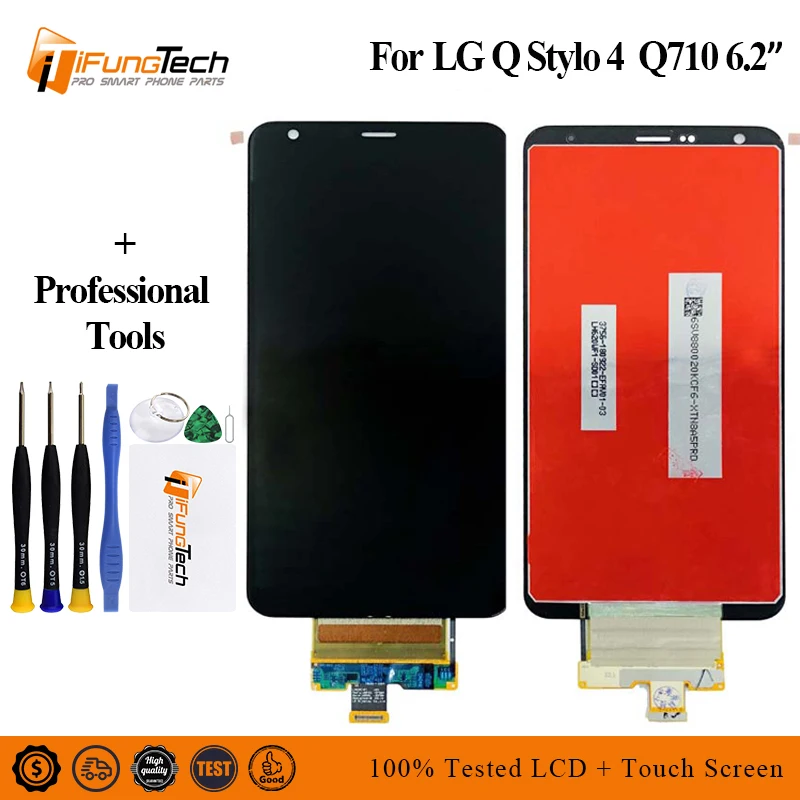 

Free Ship 6.2'' For LG Q Stylo 4 LCD Stylo4 Q710 Q710MS Q710CS LG Stylo 4 LCD Touch Screen Assembly Digitizer Frame Q710 Screen