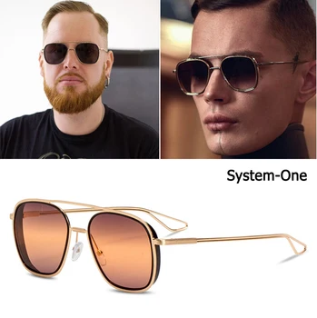 

JackJad 2020 Fashion Square Aviation System One Style Metal Sunglasses Vintage Gradient Brand Design Sun Glasses Oculos De Sol