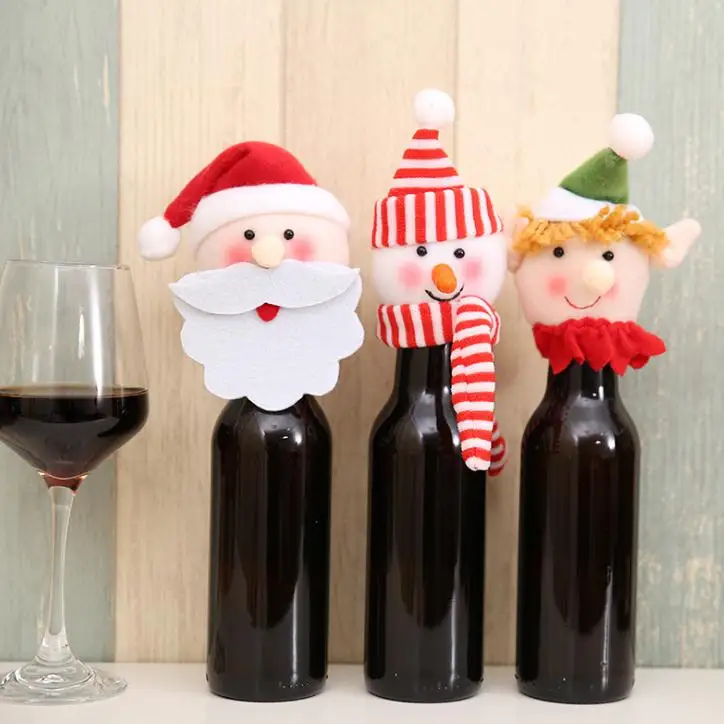 Санта Клаус/клоун/Снеговик головы дизайн обложки для bottls и банки с шляпа борода