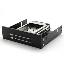 En stock SATA interno HDD Mobile Rack 2 Bahía de 2.5 “Hdd para CD/DVD-ROM ubicación de envío gratis