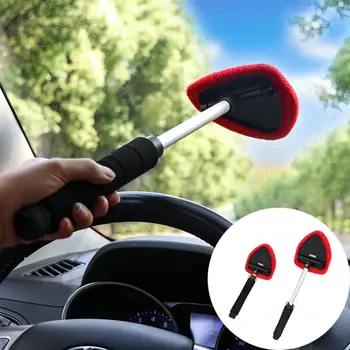 

Practical Flexible Microfiber Car Window Cleaner Long Handle Brush Windshield Auto Wash Cleaning Wash Tool Accessories