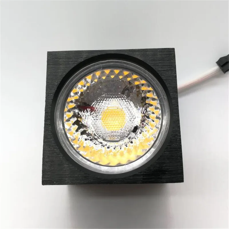 

20 pcs/lot LED downlight COB Dimmable 7W 12W 110V 120V 220V Ceiling lamp Surface mounted led light Spot led Square led cob
