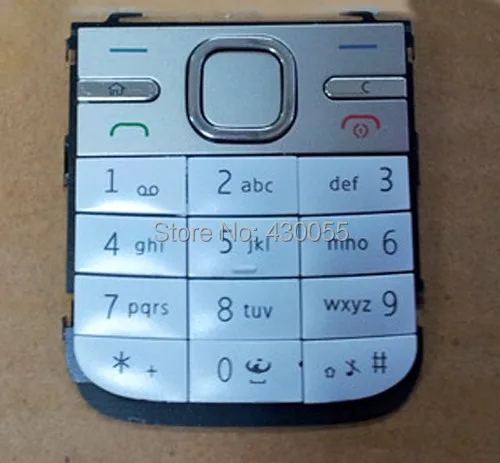 10 шт черный/белый/серый Корпус главная Функция клавиатуры кнопки чехол для Nokia C5