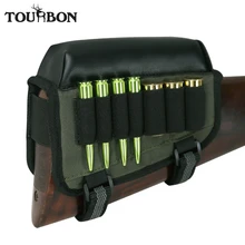 Tourbon Hunting Gun Accessorry Universal Cheek Rest Riser Pad Buttstock Rifle Shotgun Cartridges Ammo Holder Right Hand Shooting tourbon hunting comb cheek rest raiser kit buttstock gun non slip cover neoprene waterproof