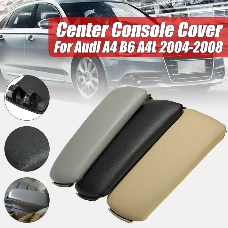 Пластик центральной консоли подлокотника для Audi A4 2003-2005 B7 2002-2007 4 двери черный серый бежевый - изображение