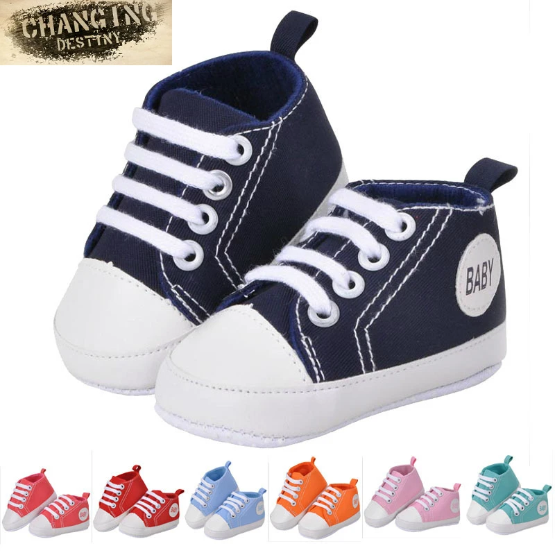 0 18 Month 6 Colors Babies First Walkers Baby s Soft Bottom Shoe Unisex Canvas Shoes